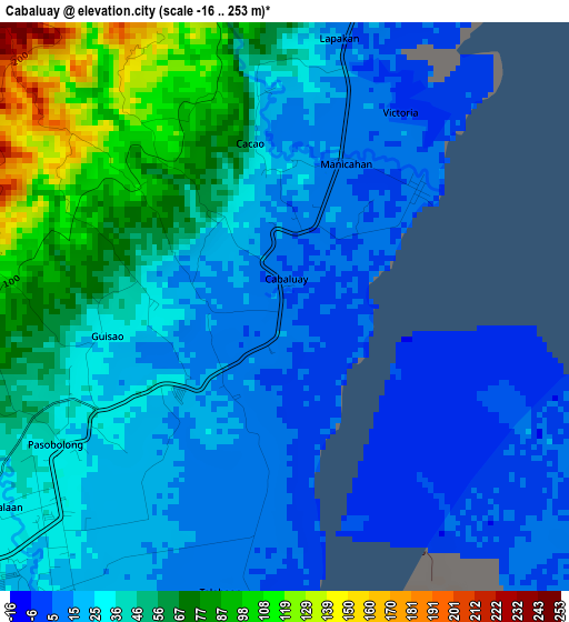 Cabaluay elevation map