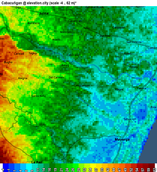 Cabacuñgan elevation map