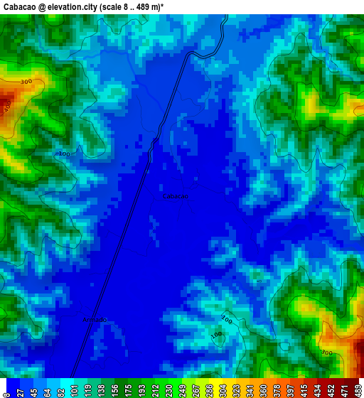 Cabacao elevation map