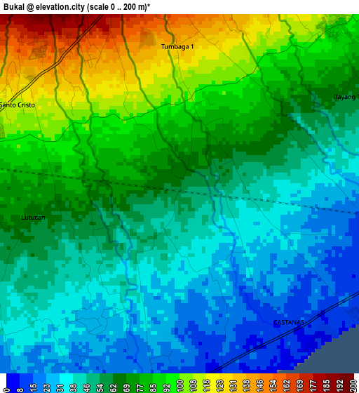 Bukal elevation map