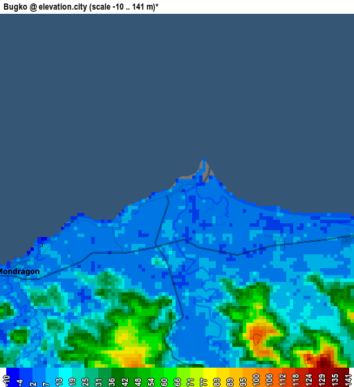 Bugko elevation map