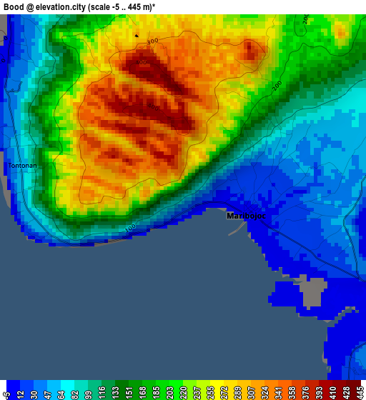 Bood elevation map