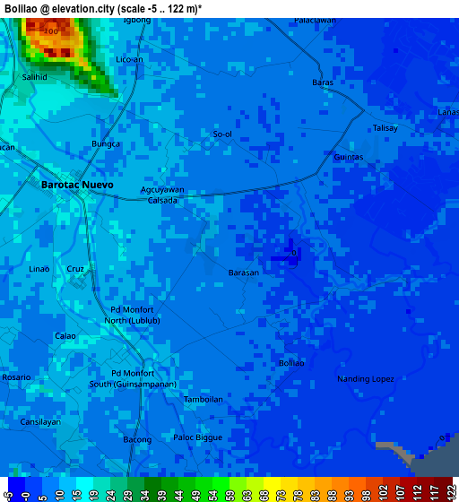 Bolilao elevation map