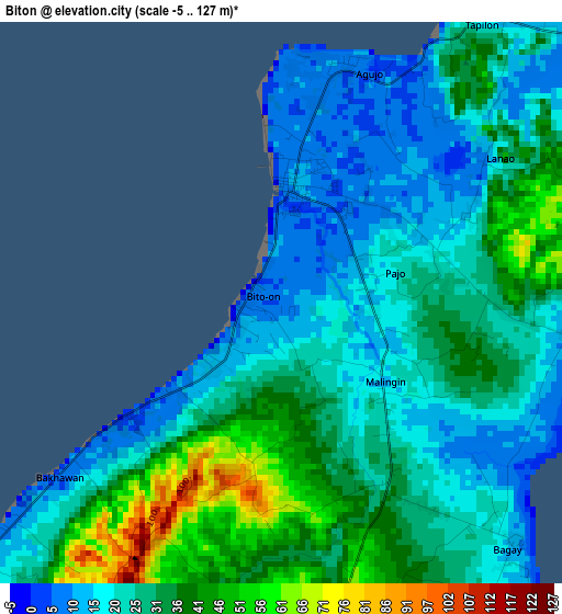 Biton elevation map