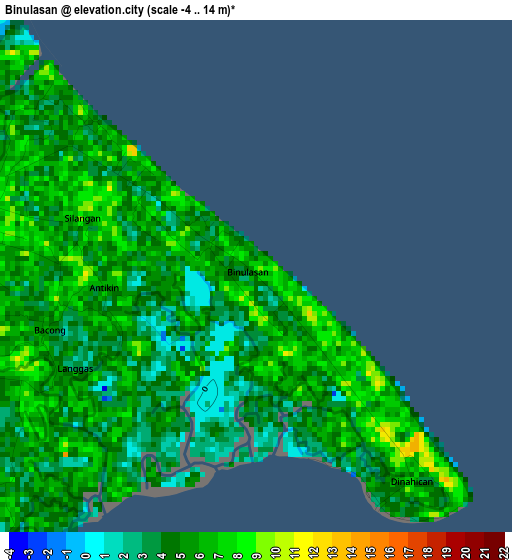 Binulasan elevation map