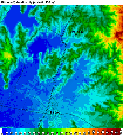 Bil-Loca elevation map