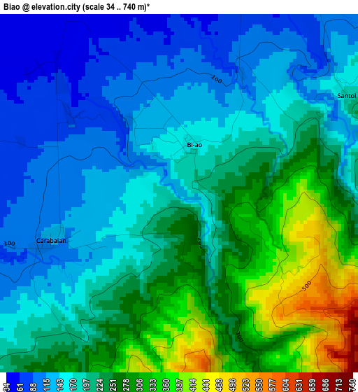 Biao elevation map