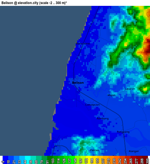 Belison elevation map