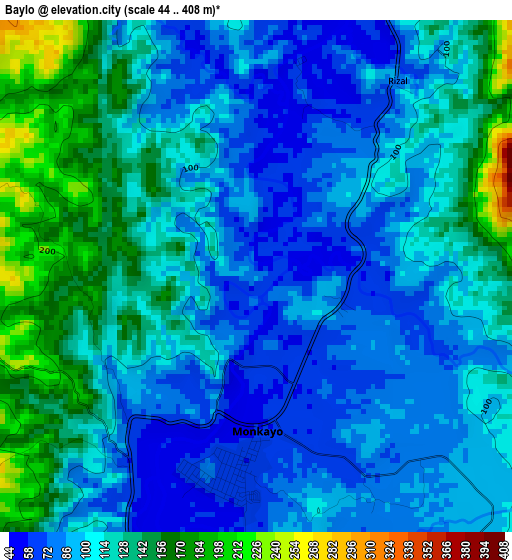 Baylo elevation map