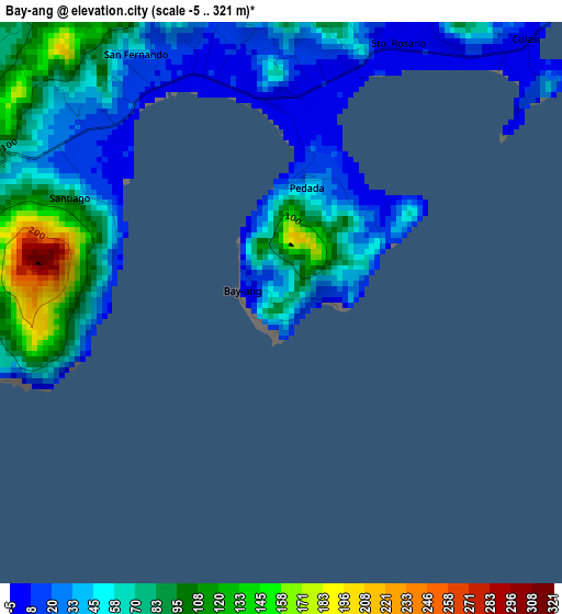 Bay-ang elevation map