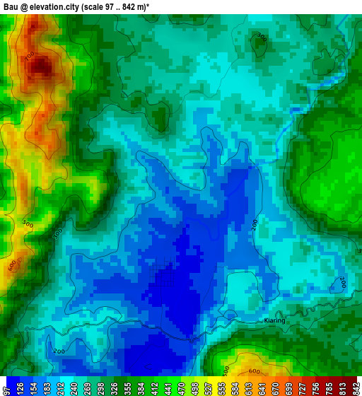 Bau elevation map