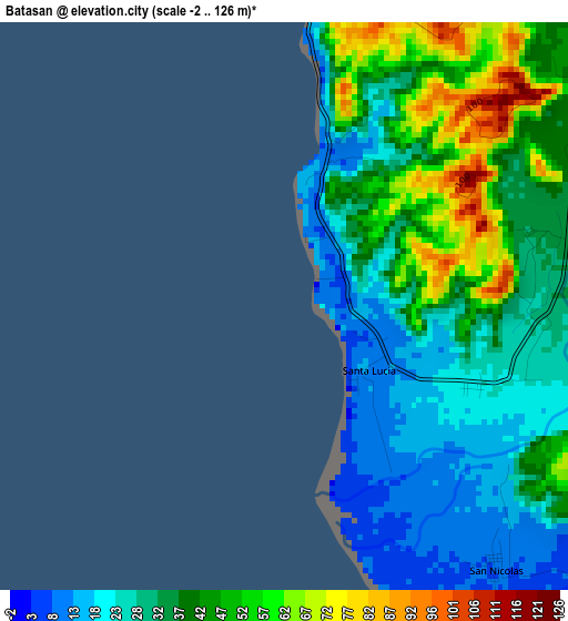 Batasan elevation map