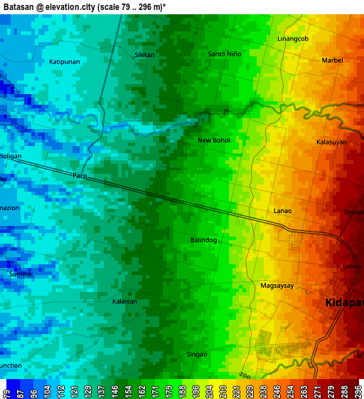 Batasan elevation map