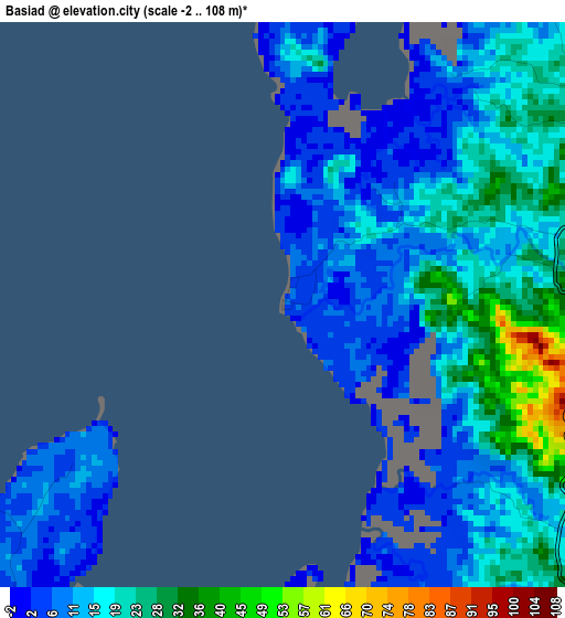 Basiad elevation map