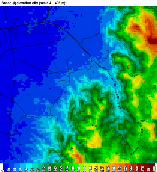 Basag elevation map