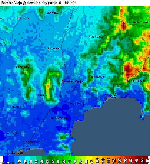 Barotac Viejo elevation map