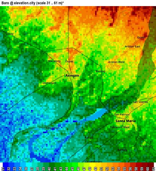 Baro elevation map