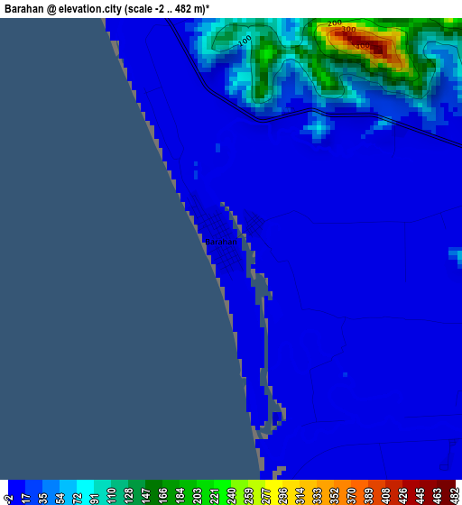 Barahan elevation map