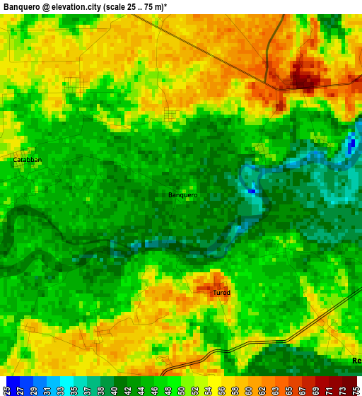 Banquero elevation map