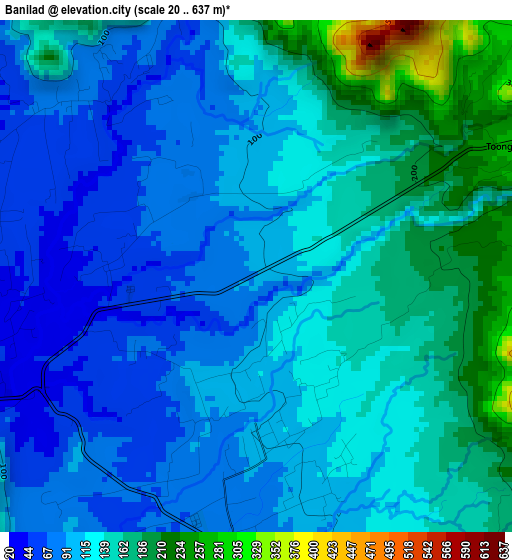 Banilad elevation map