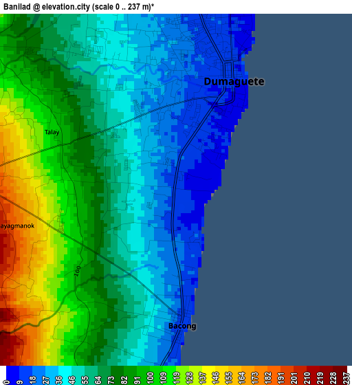 Banilad elevation map