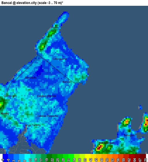 Bancal elevation map