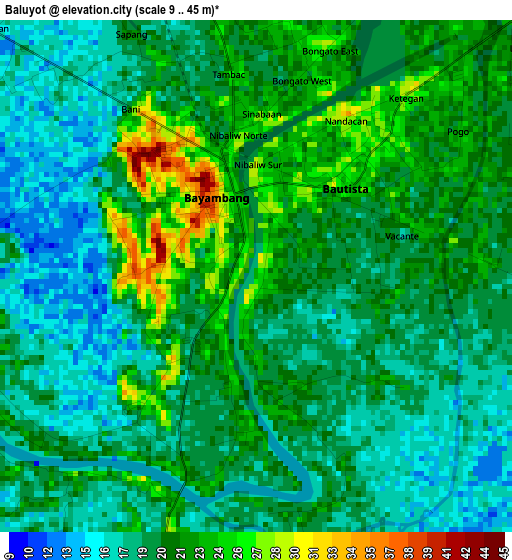 Baluyot elevation map