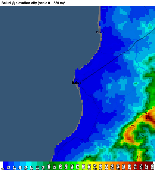 Balud elevation map