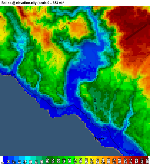 Bal-os elevation map