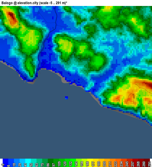 Balogo elevation map