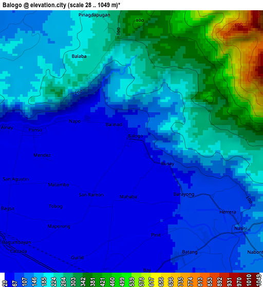 Balogo elevation map