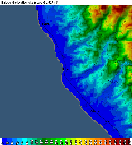 Balogo elevation map