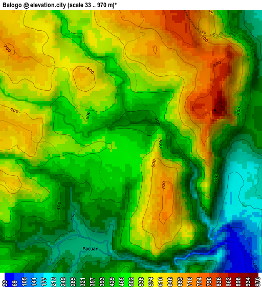 Balogo elevation map