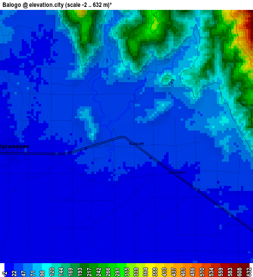 Balogo elevation map