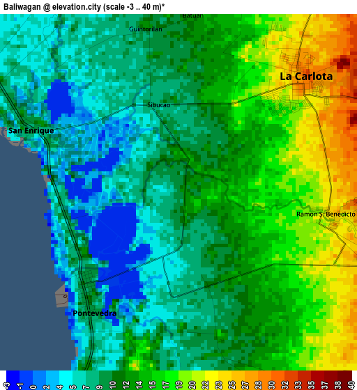 Baliwagan elevation map