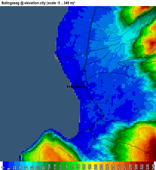 Balingasag elevation map