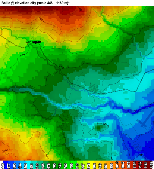 Balila elevation map