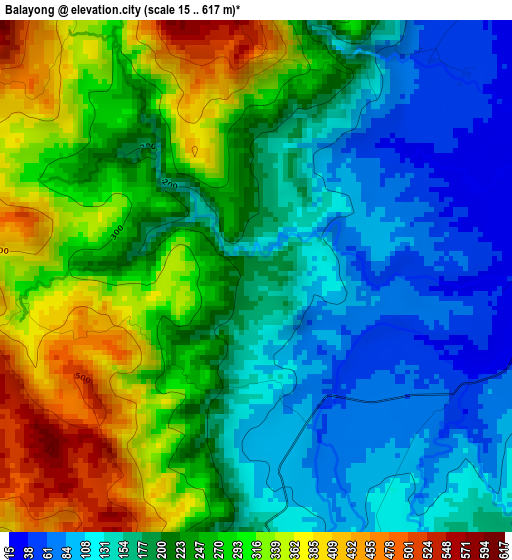 Balayong elevation map