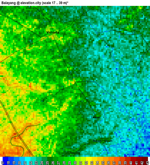 Balayang elevation map