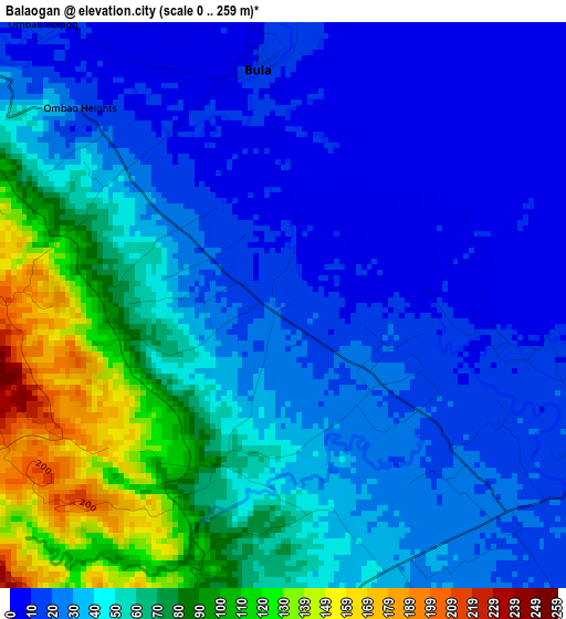 Balaogan elevation map