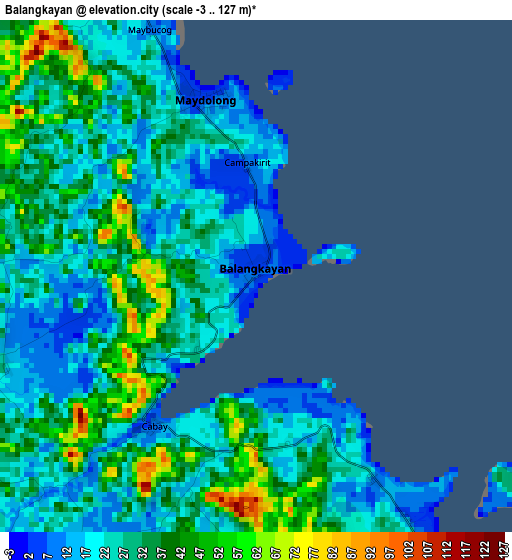 Balangkayan elevation map