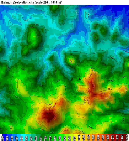 Balagon elevation map