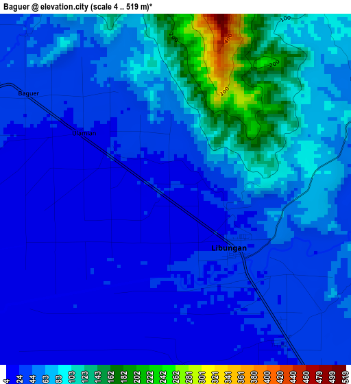 Baguer elevation map