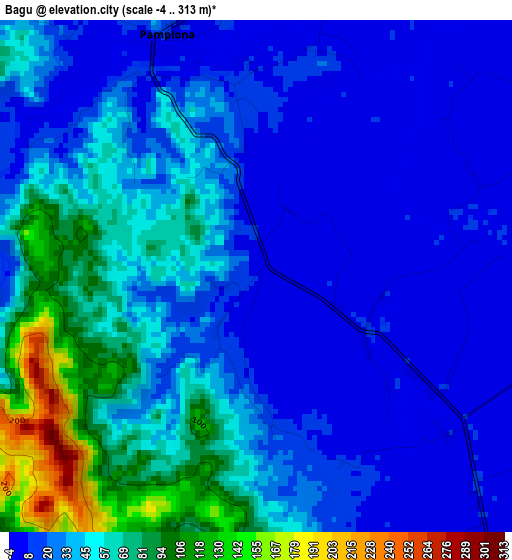 Bagu elevation map