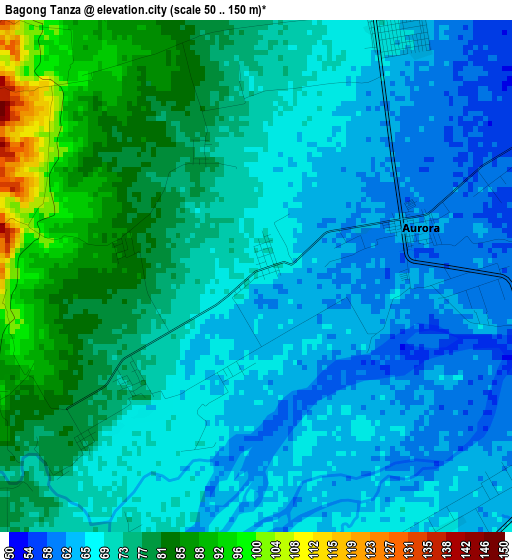 Bagong Tanza elevation map