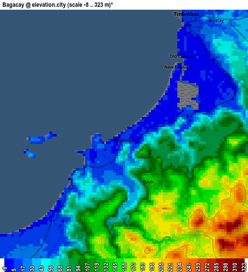 Bagacay elevation map