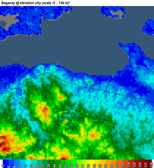 Bagacay elevation map