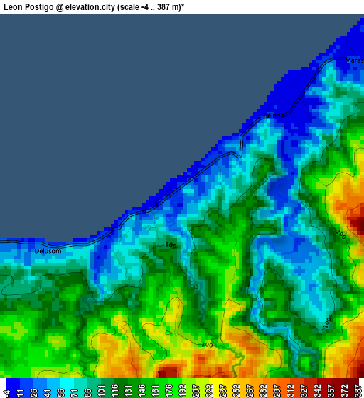 Leon Postigo elevation map