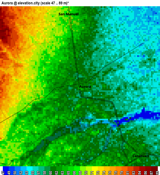 Aurora elevation map