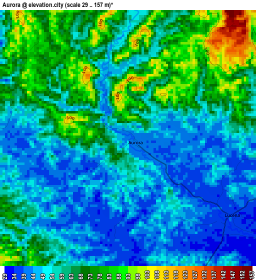 Aurora elevation map